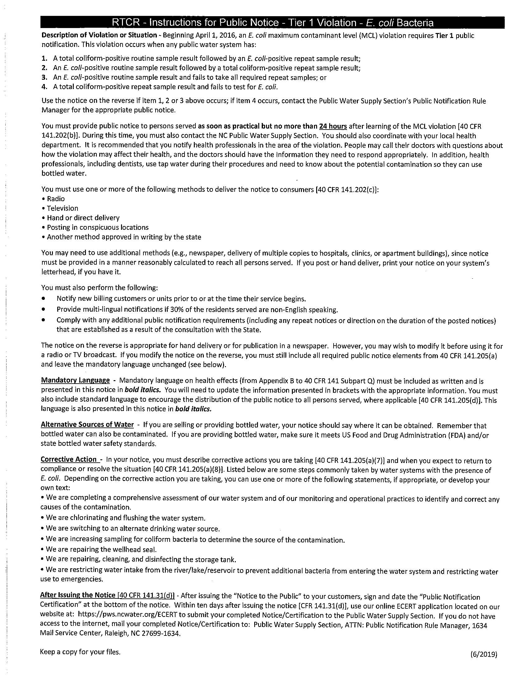 Boil Water Advisory Boil Water Advisory